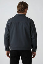 Lightweight Twill Men's Jacket - Dark Grey