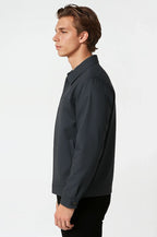 Lightweight Twill Men's Jacket - Dark Grey
