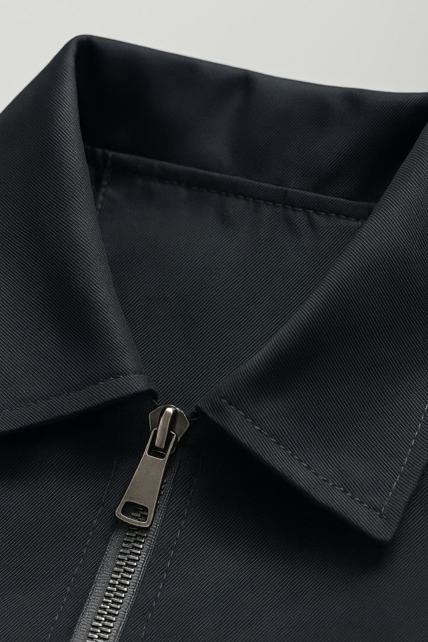 Lightweight Twill Men's Jacket - Dark Grey