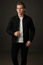 Lightweight Twill Men's Jacket - Black