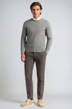 Men's Classic Crew Neck Pullover Sweater - Grey