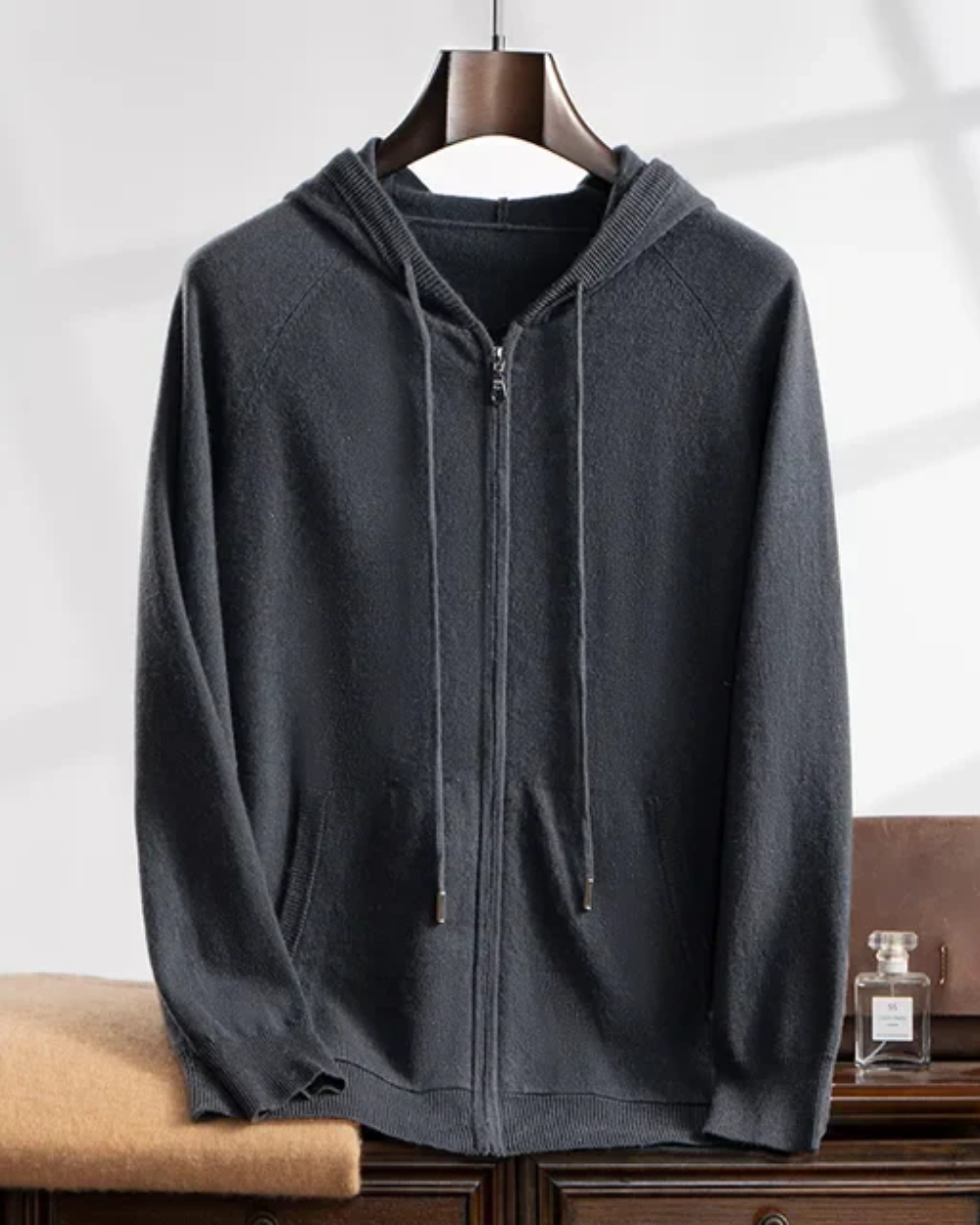 Courchevel Cashmere Hooded Cardigan