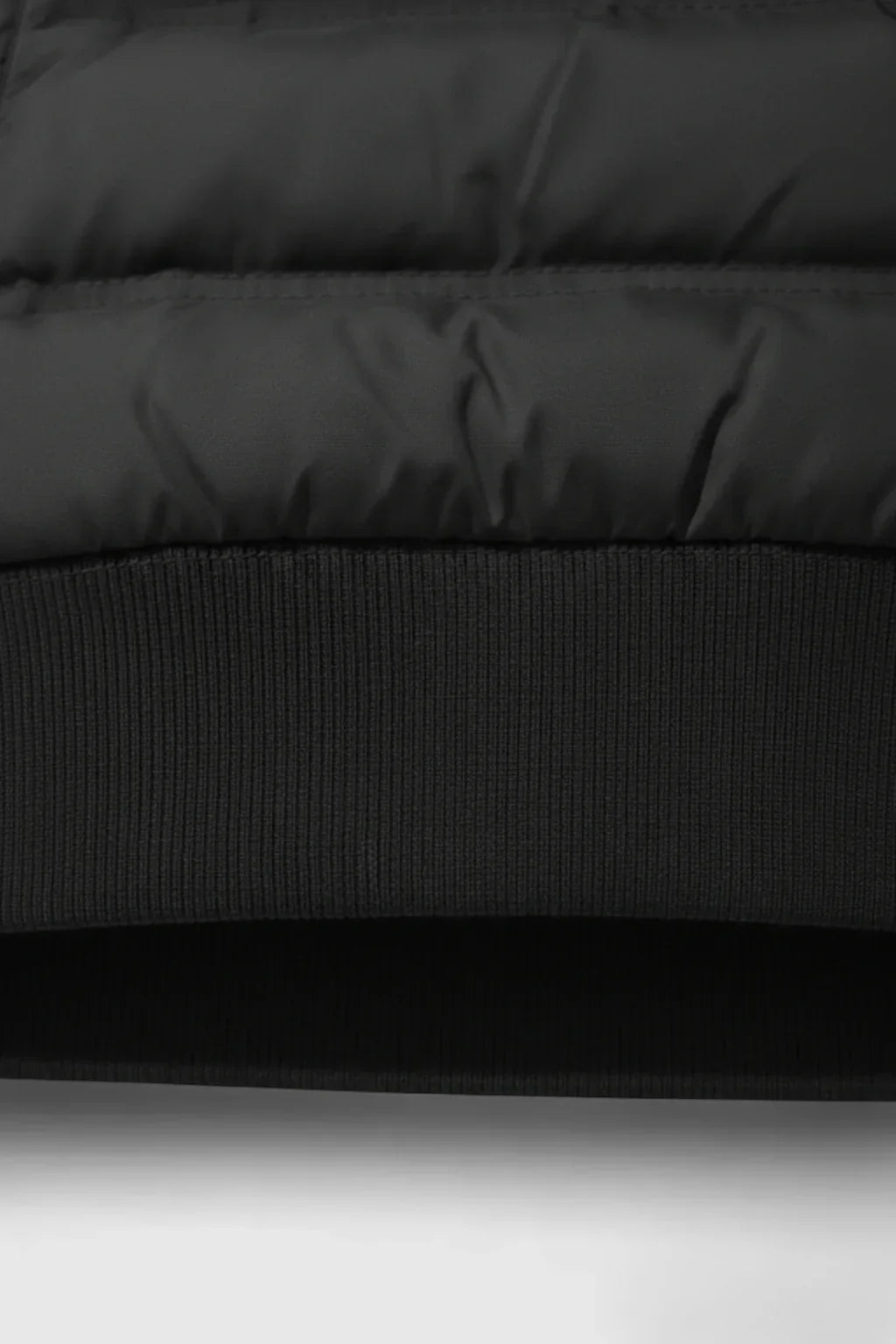 Loose Fit Hooded Down Jacket - Black