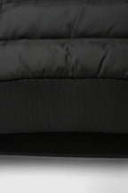 Loose Fit Hooded Down Jacket - Black