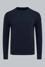 Men's Classic Crew Neck Pullover Sweater - Navy Blue