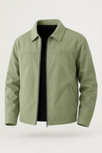 Lightweight Twill Men's Jacket - Pea Green