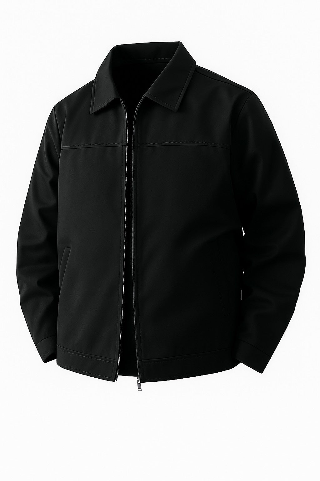 Lightweight Twill Men's Jacket - Black