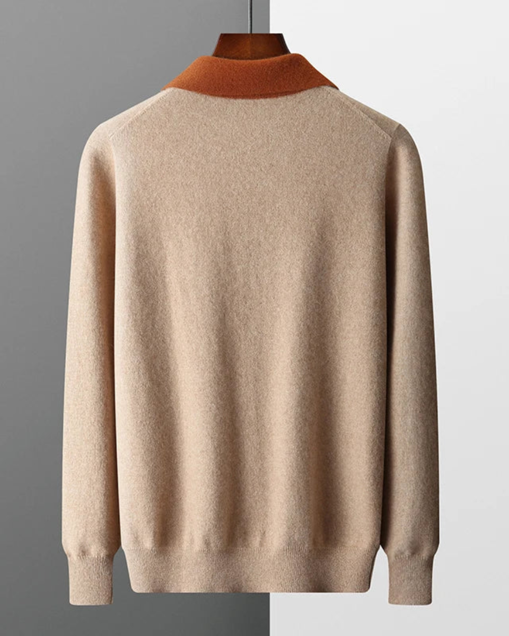 Castelle Cashmere Zip-Up Polo
