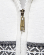 Frederico Cotton Patterned Zip Sweater