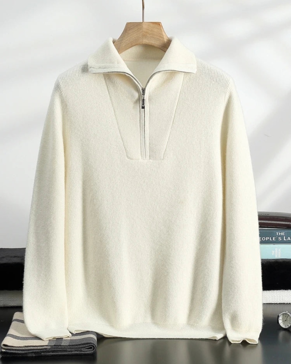 Portofino Cashmere Half-Zip Sweater