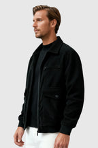Men's Corduroy Jacket - Jet Black