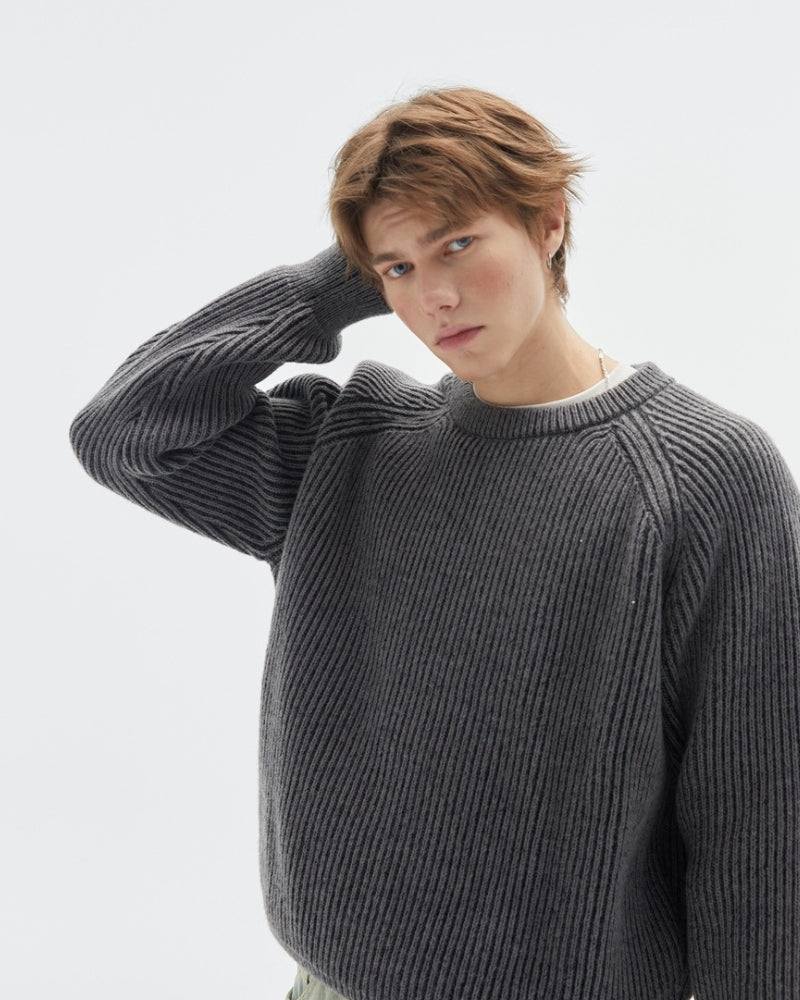 The Ribbed Crewneck