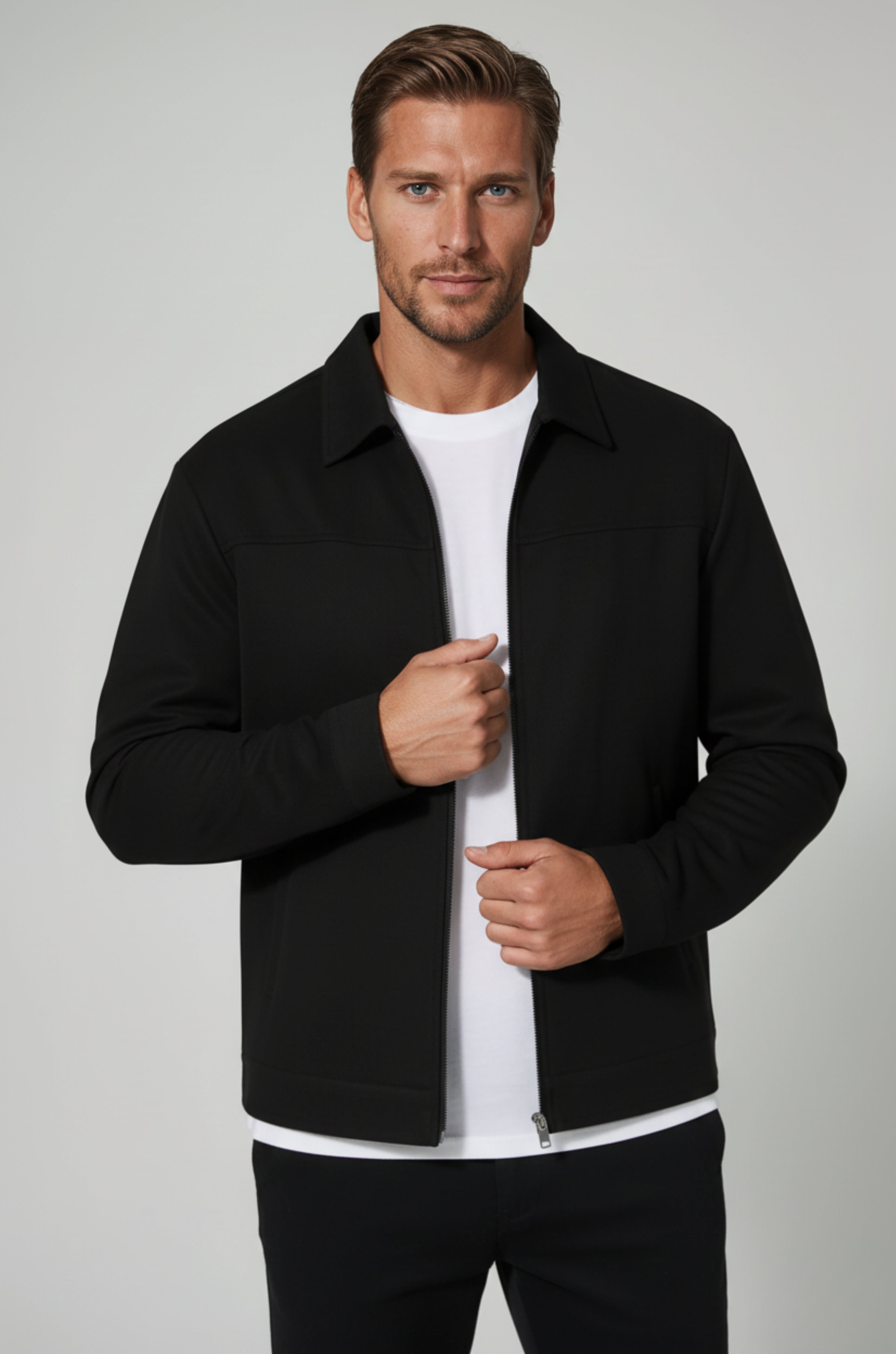 Black Suede Men's Jacket