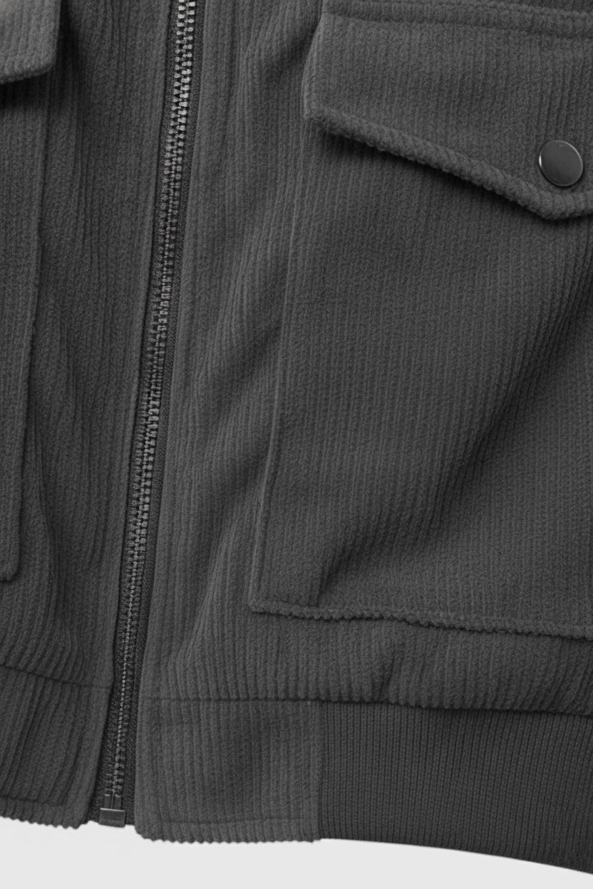 Men's Corduroy Jacket - Grey