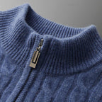 Deneb Cashmere Woven Half-Zip