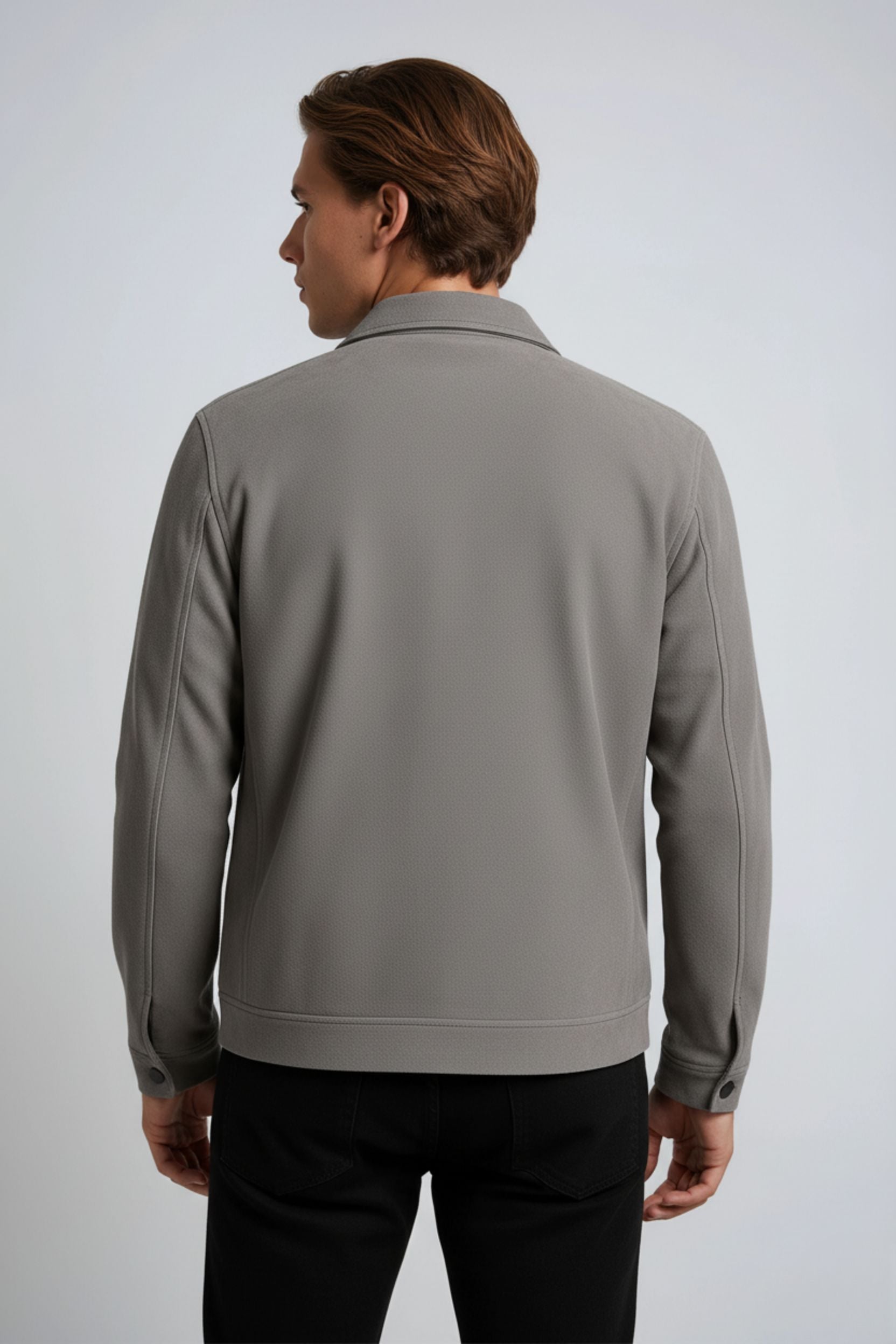 Gray Suede Men's Jacket