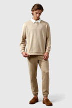 The Contrast Polo — Beige