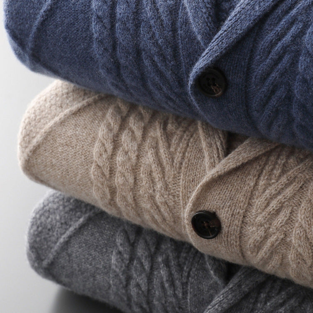 Savoca Merino Wool Cardigan