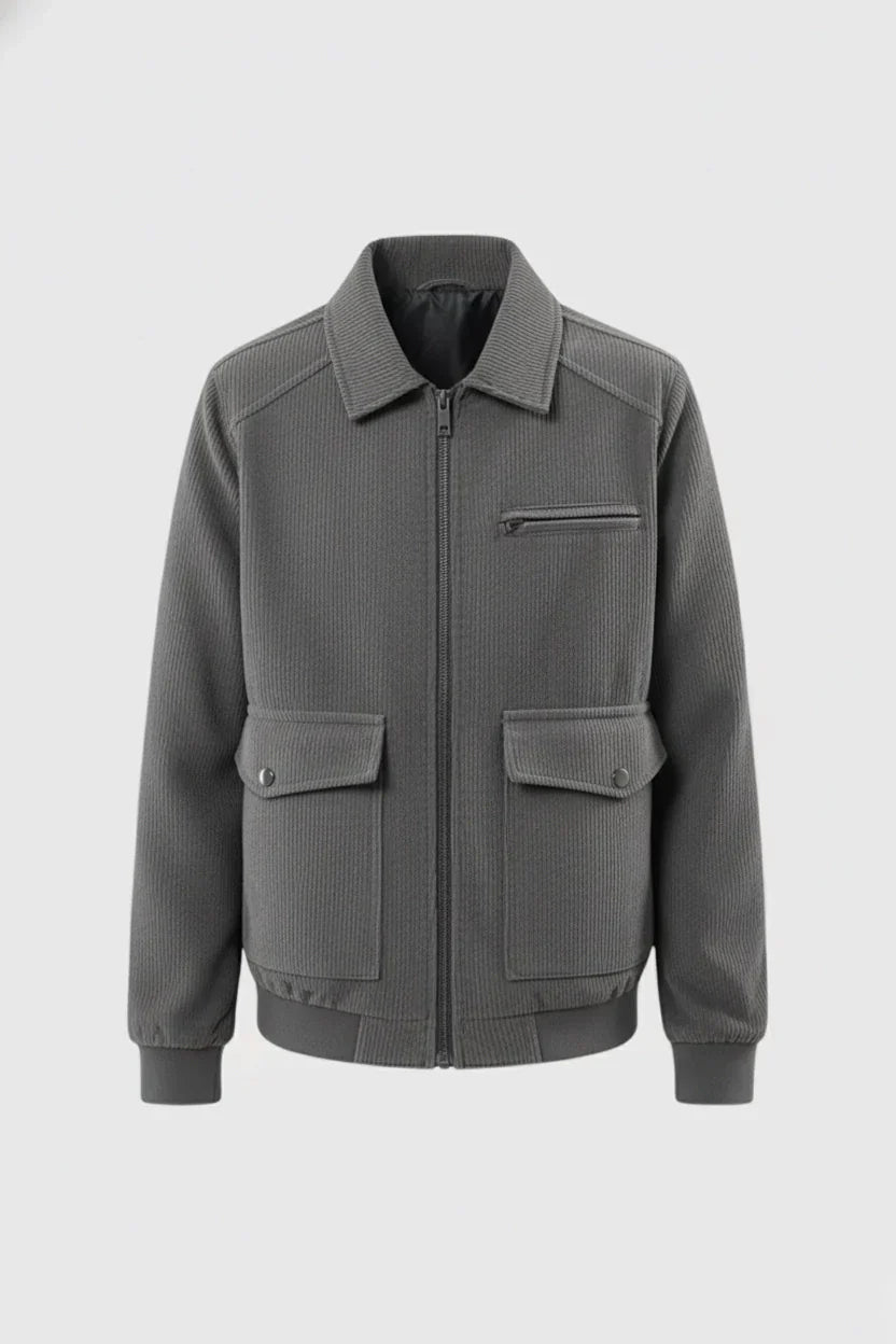 Men's Corduroy Jacket - Grey