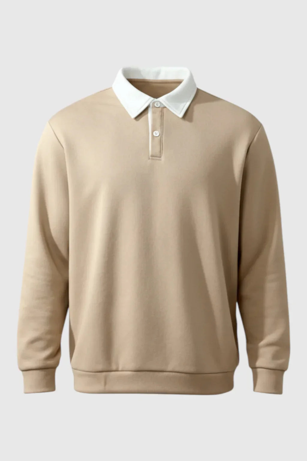 The Contrast Polo — Beige
