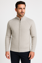 Four Seasons Merino Wool Zip Cardigan