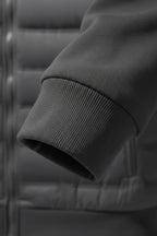 Loose Fit Hooded Down Jacket - Charcoal Gray