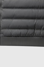 Loose Fit Hooded Down Jacket - Charcoal Gray
