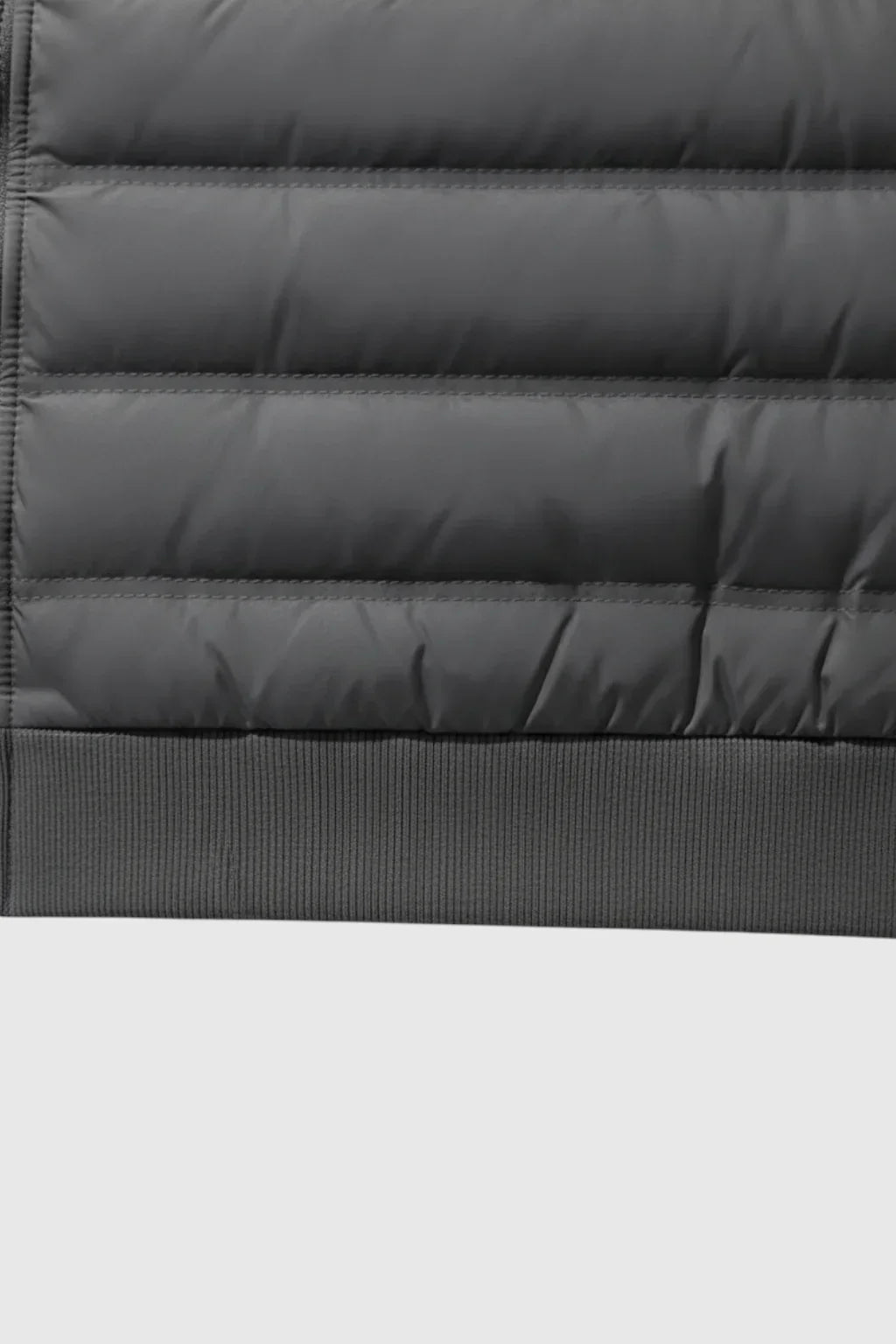 Loose Fit Hooded Down Jacket - Charcoal Gray