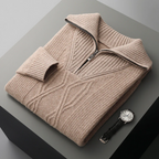 Taranto Merino Wool Zip Sweater