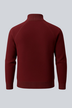 Men's Half-Zip Sweater with Stand Collar