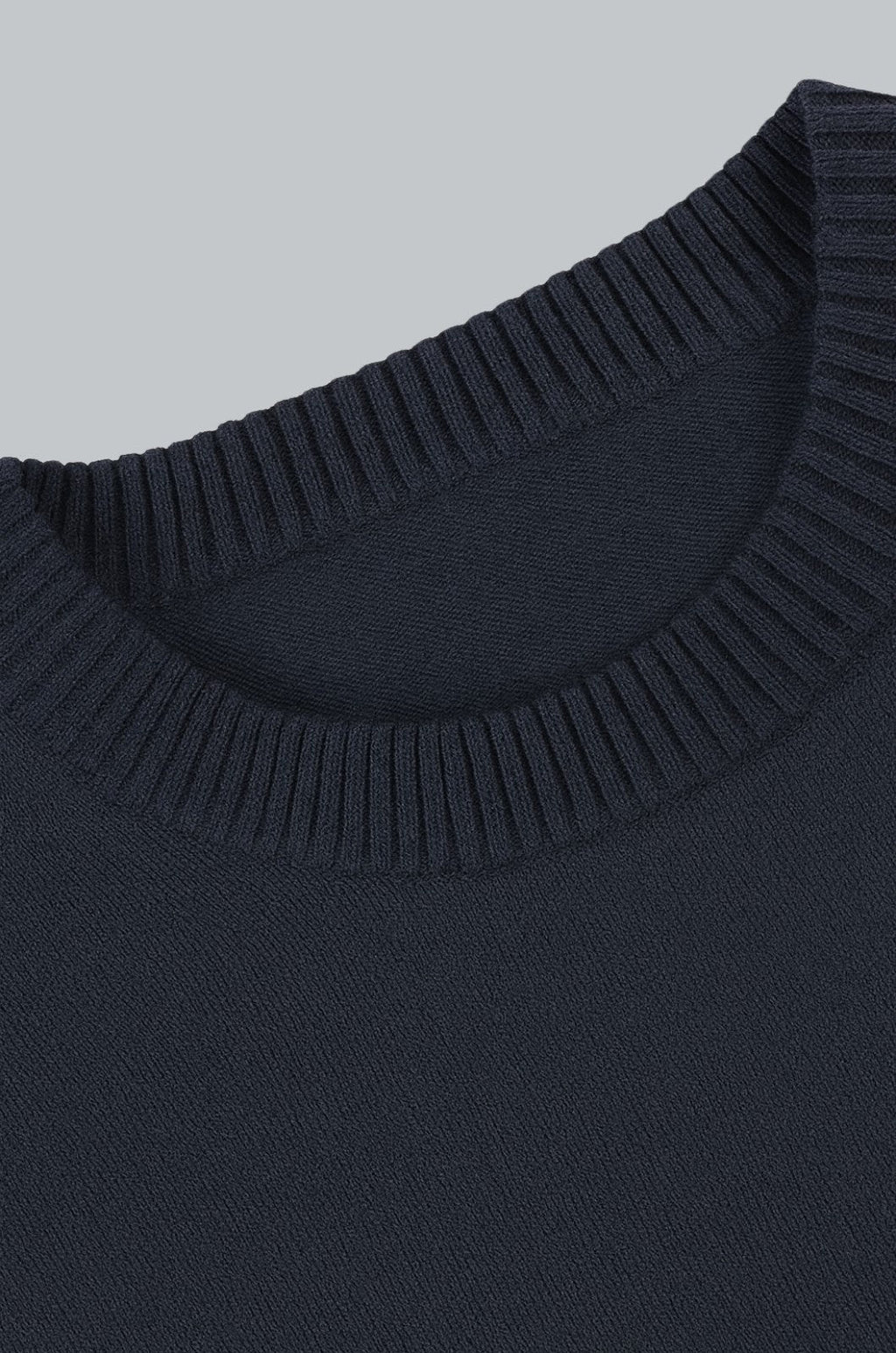 Men's Classic Crew Neck Pullover Sweater - Navy Blue