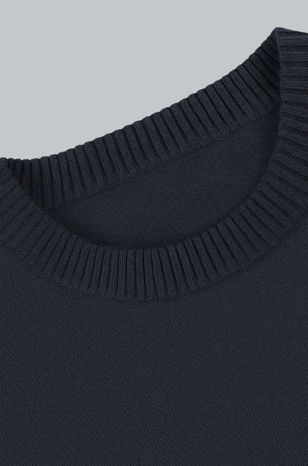 Men's Classic Crew Neck Pullover Sweater - Navy Blue
