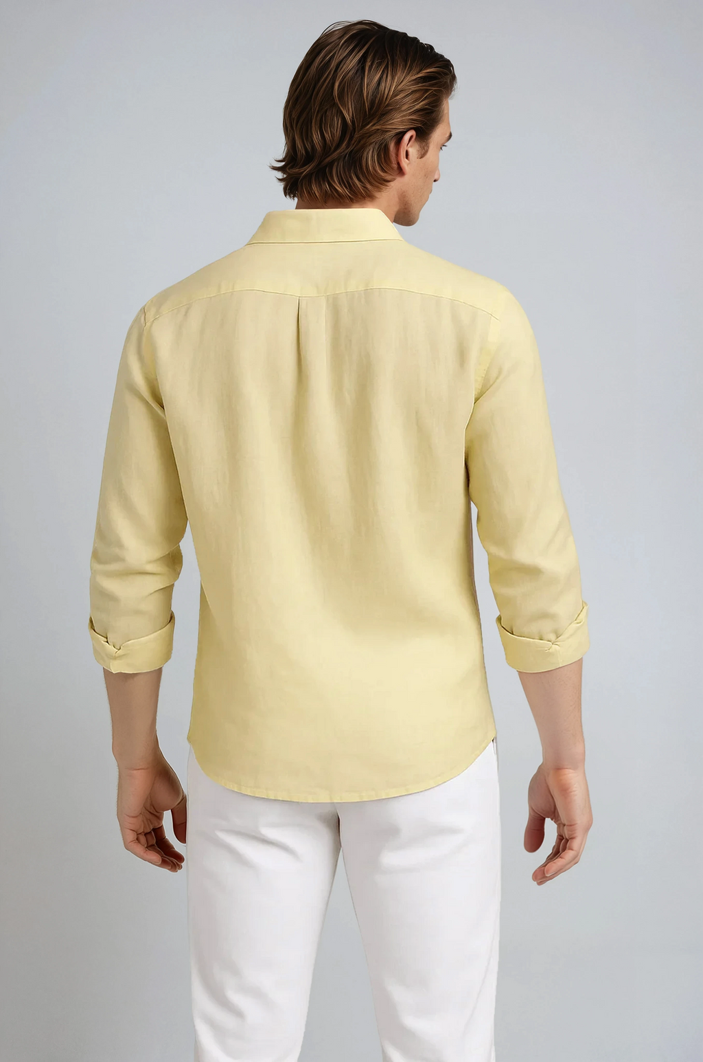 Monaco Linen Shirt - Light Yellow