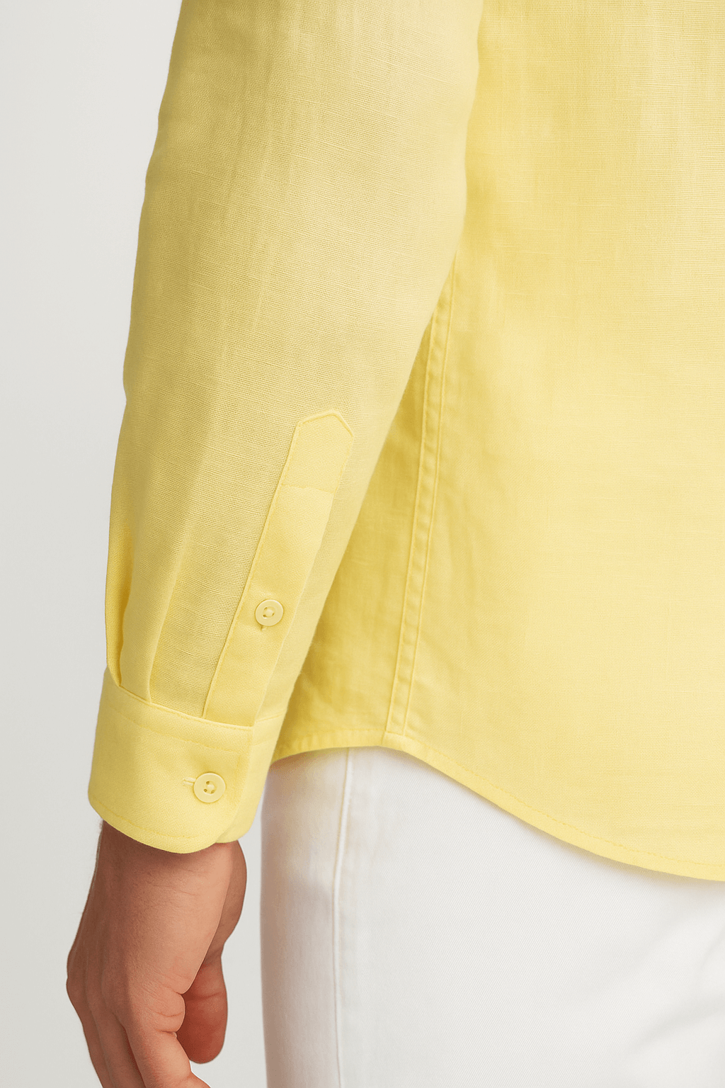 Monaco Linen Shirt - Light Yellow