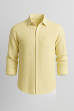 Monaco Linen Shirt - Light Yellow