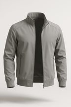 Classic Gray Bomber Jacket