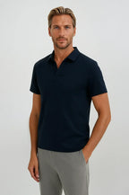 Men's Technical Fabric Slim Fit Polo Shirt