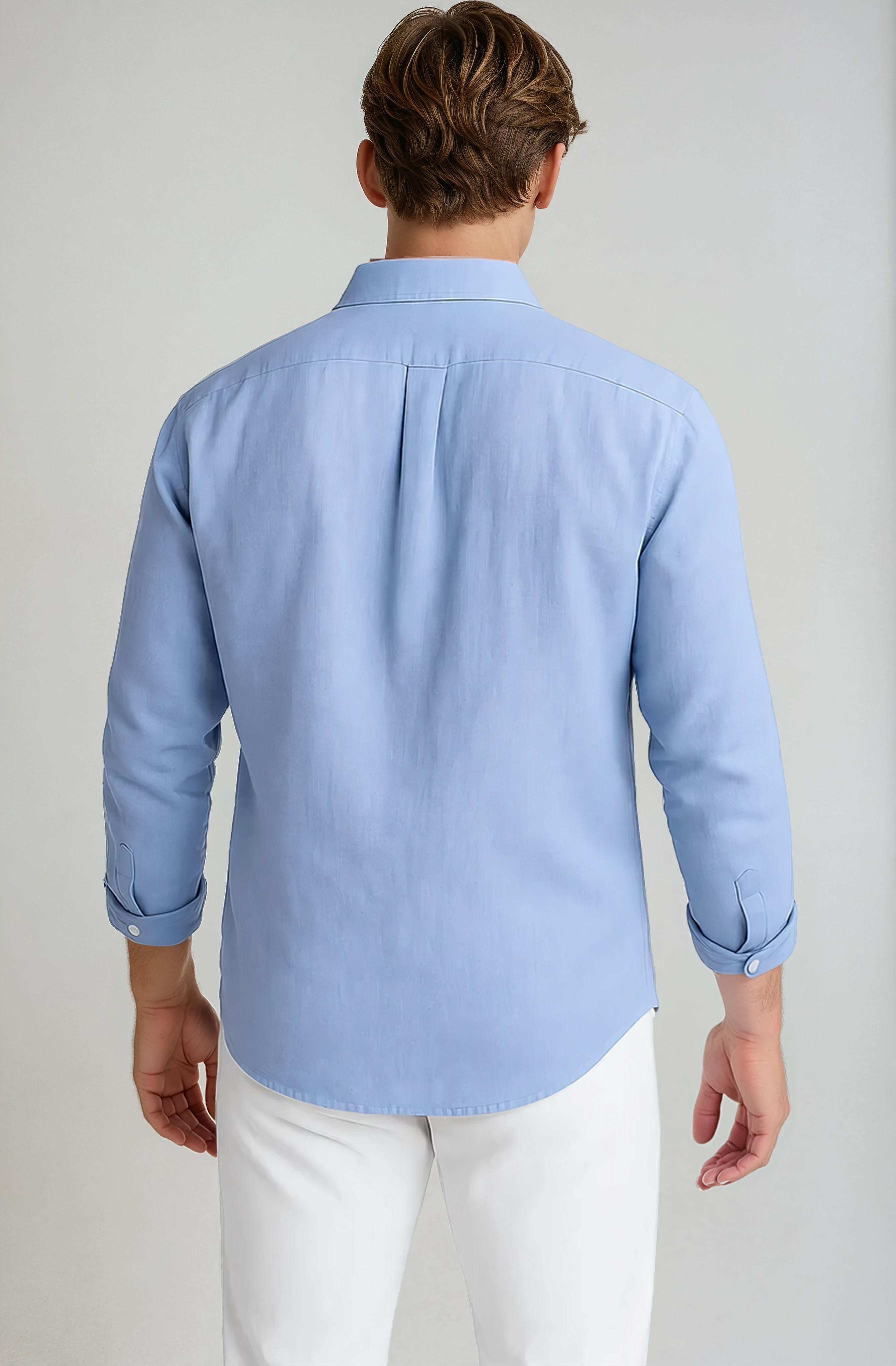 Monaco Linen Shirt - Light Blue