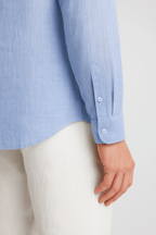 Monaco Linen Shirt - Light Blue