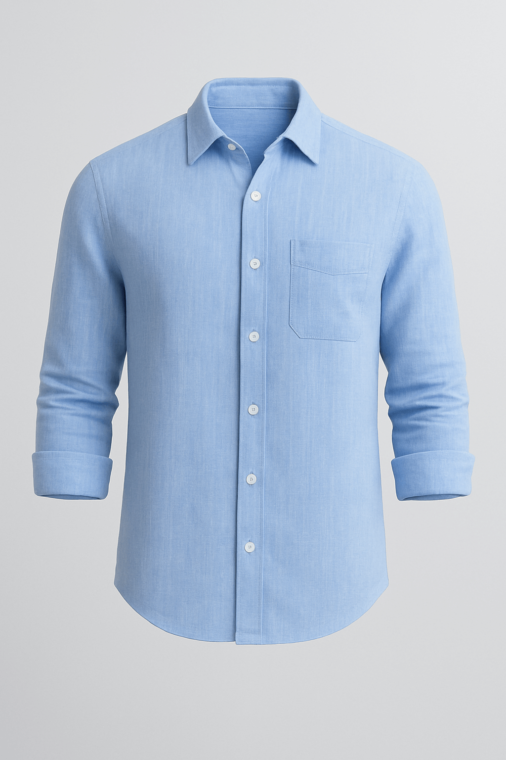 Monaco Linen Shirt - Light Blue