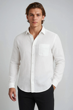 Monaco Linen Shirt - White