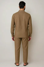 Mocha Linen Shirt