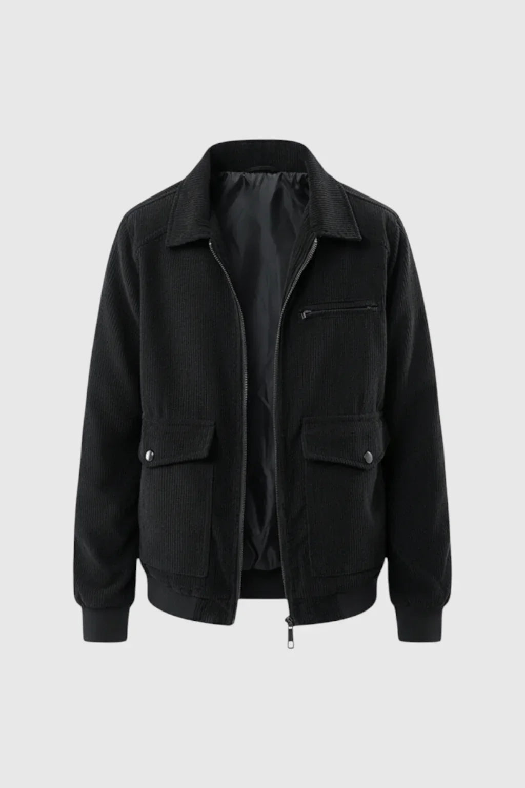 Men's Corduroy Jacket - Jet Black