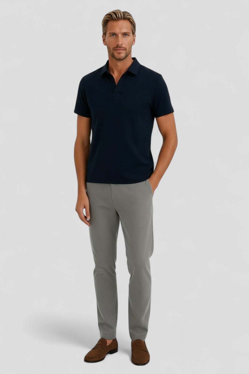 Men's Technical Fabric Slim Fit Polo Shirt