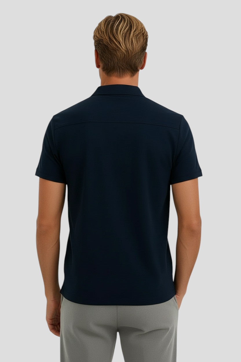 Men's Technical Fabric Slim Fit Polo Shirt