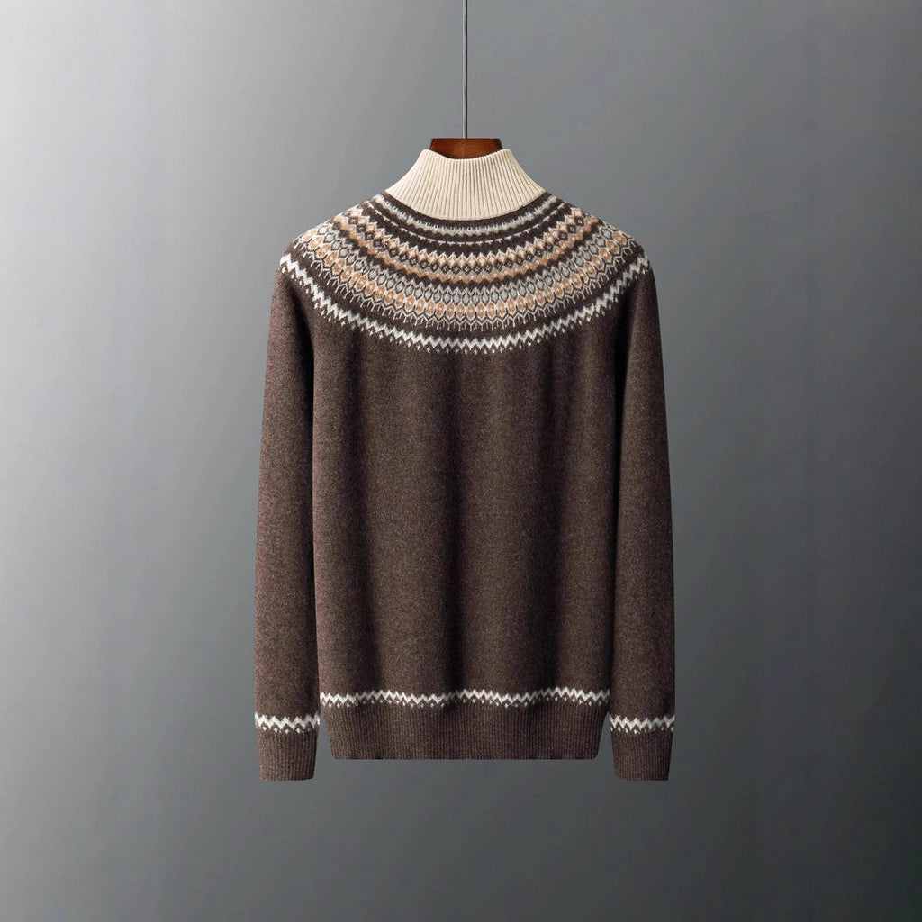 Elegant Cashmere Zip Sweater