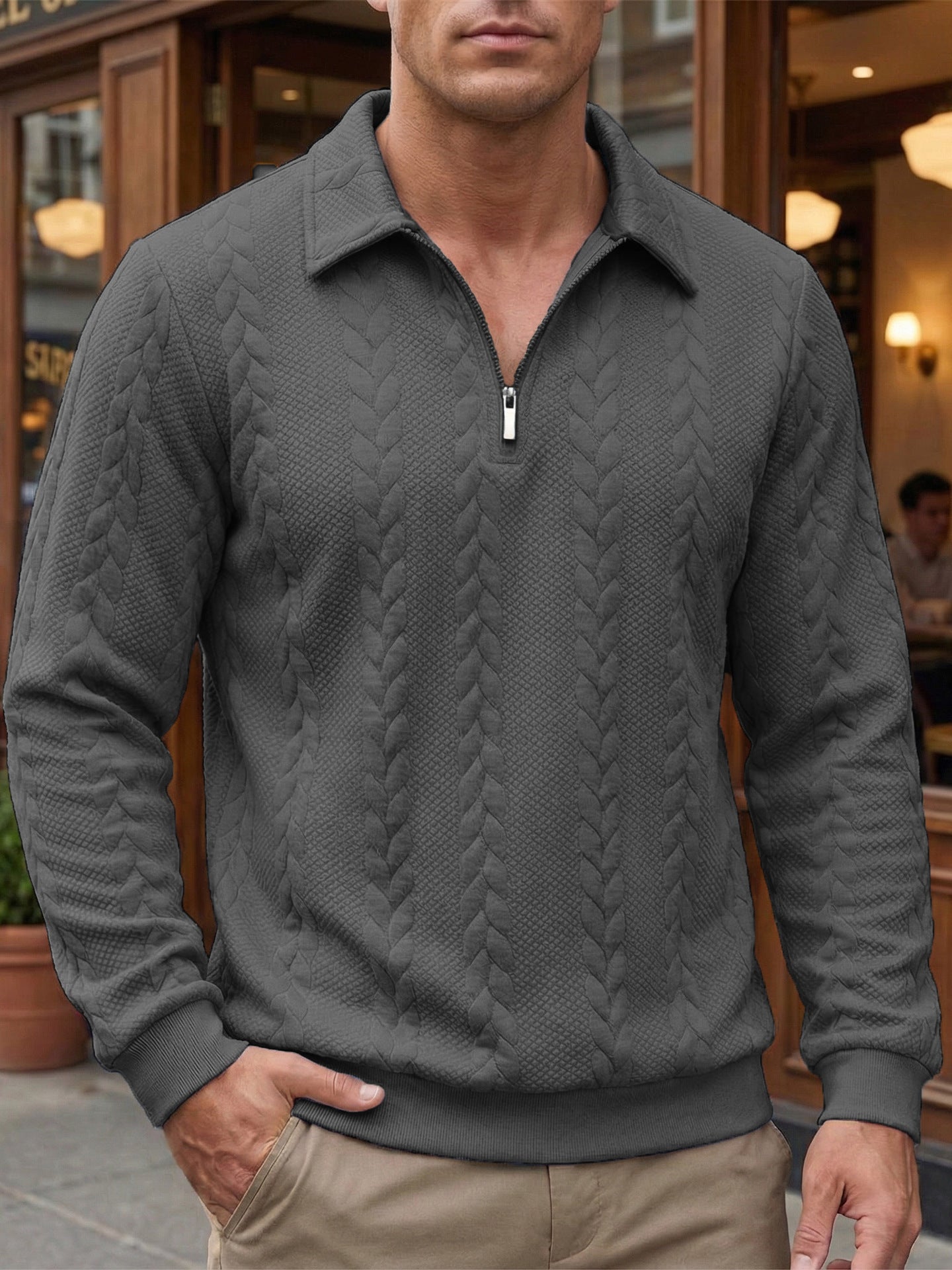 Italian Zip Sweater