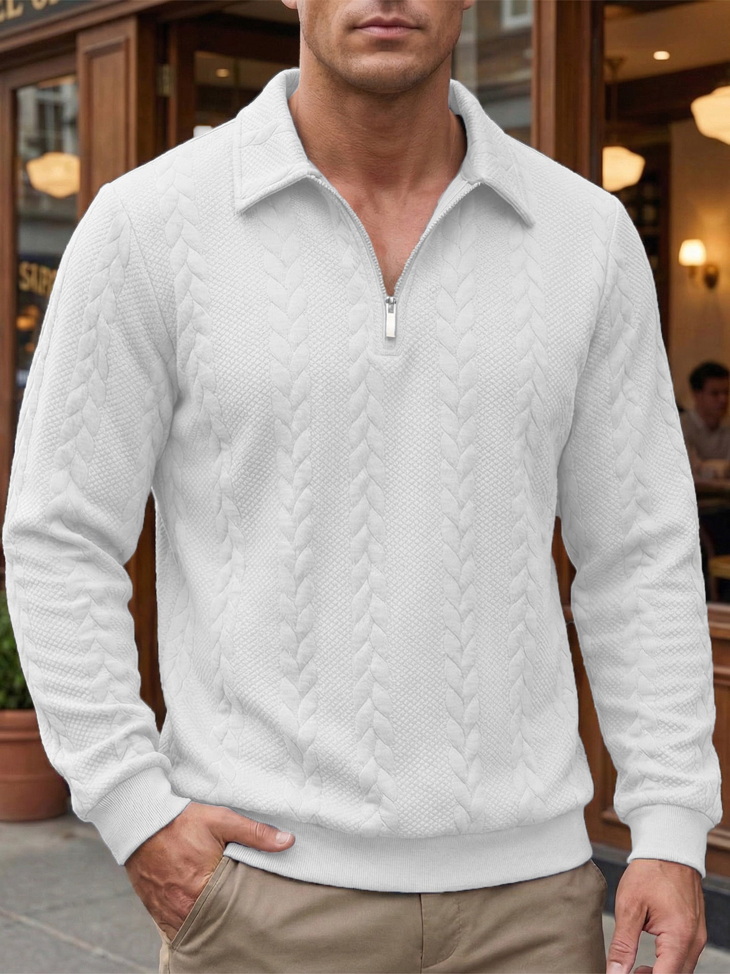Italian Zip Sweater