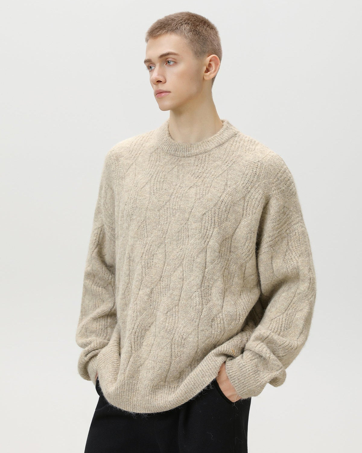 The Cable Crewneck