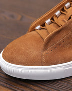 The Softey® Suede Low Sneakers - Tangerine